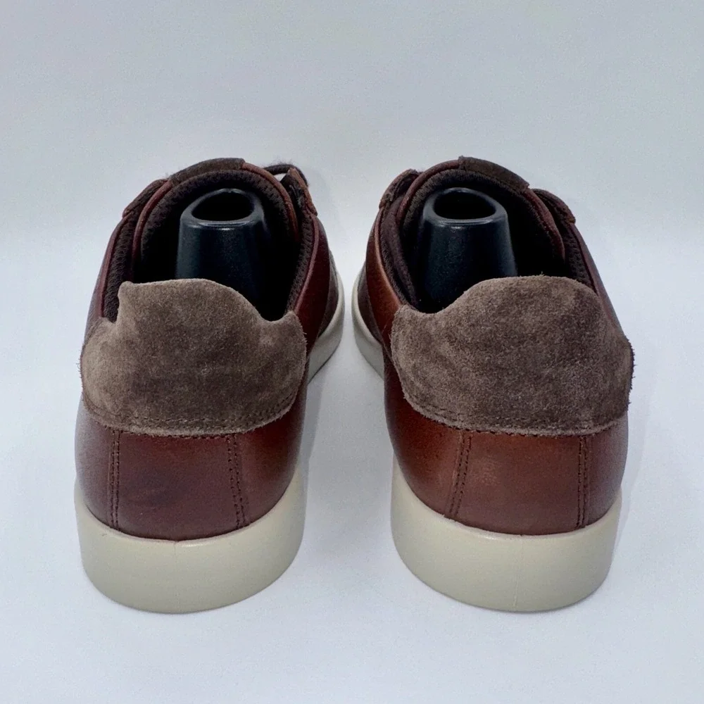 ECCO Street Lite‎ Retro Shoe Men's Size 7 - 7.5 EU 41 Rustic Brown Leather